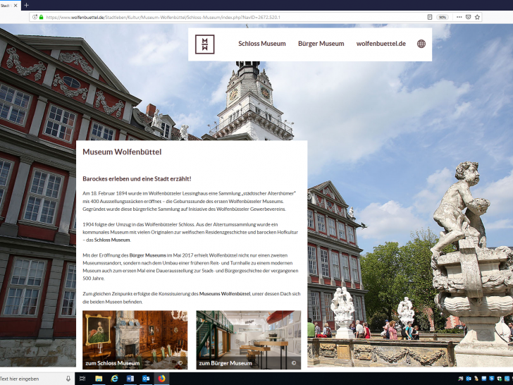 Der neue Webauftritt des Museums. Foto: Museum Wolfenbüttel