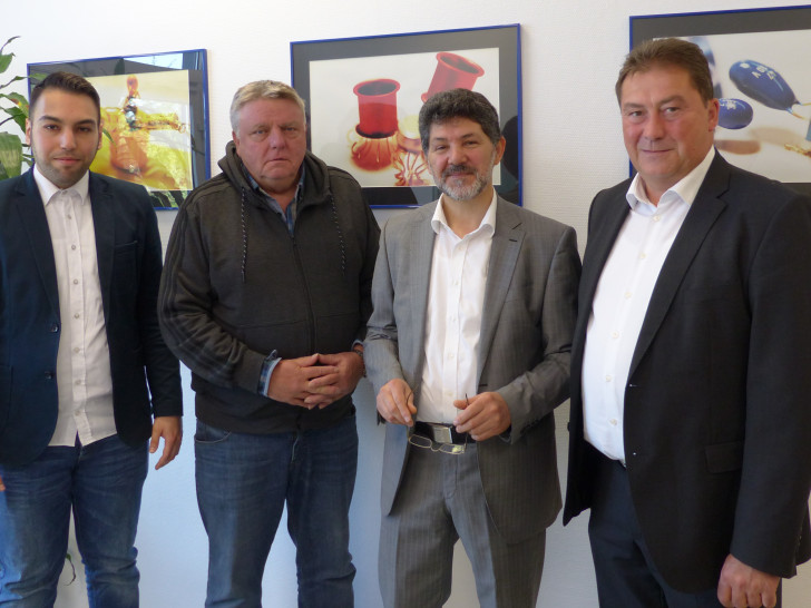 Mustafa User, Eckbert Schulze, Metin Zorlu und Uwe Lagosky (v. li.). Foto: CDU