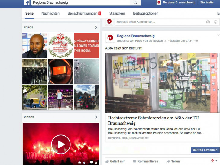 Quelle: Screenshot, Facebook, regionalBraunschweig.de