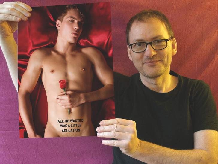 Erwin In het Panhuis hält den Vortrag zum Thema „Rosa Winkel, Regenbogen und Rote Rosen“ Schwule Symbole im Film. Foto: Veranstalter