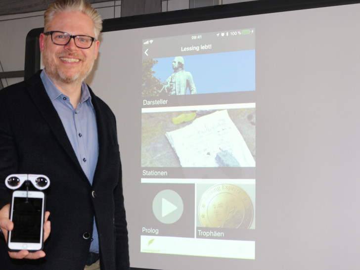 Björn Reckewell hat die neue Funktion der Wolfenbüttel App vorgestellt. Fotos: Anke Donner
