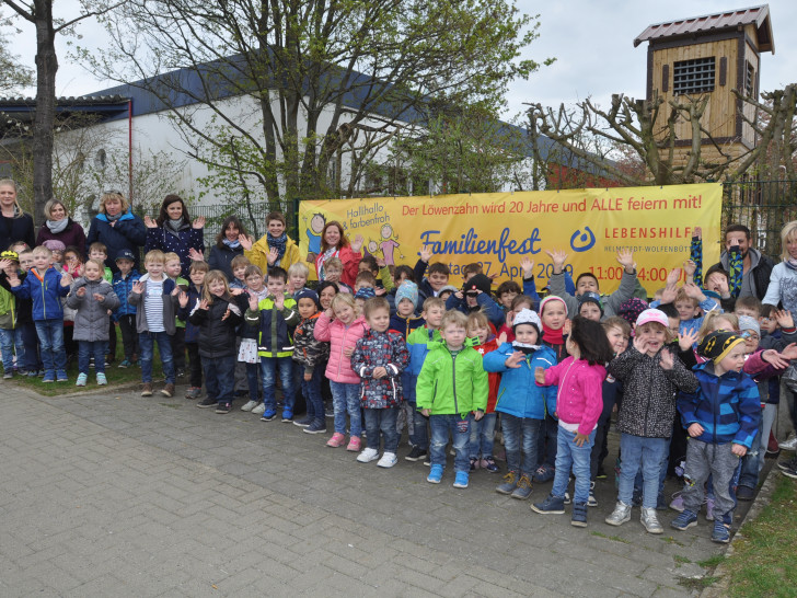Die Kinder und Erzieher der Kindergärten Löwenzahn und Siebenstein freuen sich bereits auf das Fest. Foto: Lebenshilfe