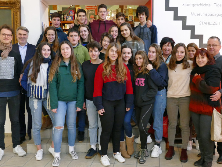Die spanische Schülergruppe besuchte die Kreisverwaltung. Foto: Landkreis Peine 