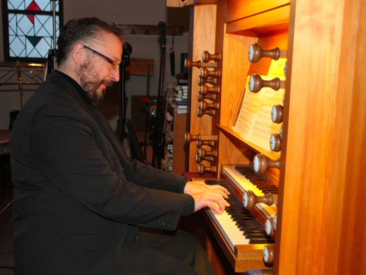 Orgelkonzert in der Kirche Halchter gespielt von Hans-Dietr Karras. Foto: Privat