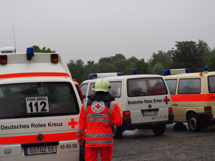Das Rote Kreuz hatte einen Großeinsatz. Ein Pflegeheim musste evakuiert werden. Foto: DRK Goslar/Nico Flebbe 