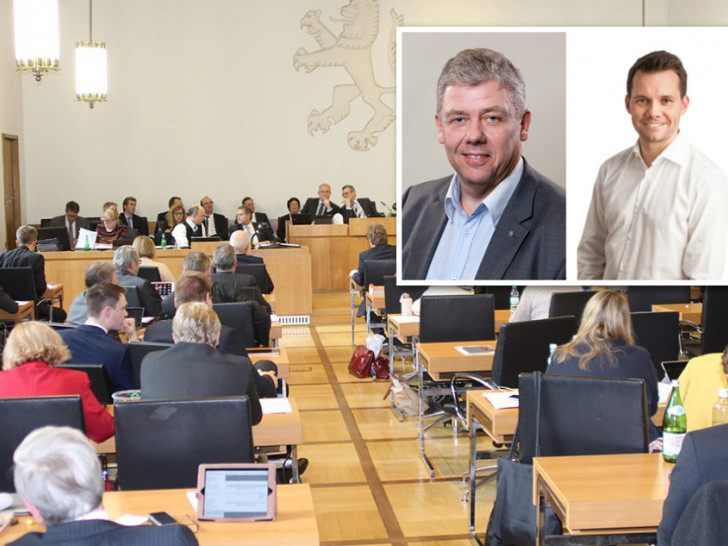 Die finanzpolitischen Sprecher der FDP und CDU, Mathias Möller und Kai-Uwe Bratschke, äußern sich stellvertretend für ihre Parteien. Foto: Archiv / CDU / FDP