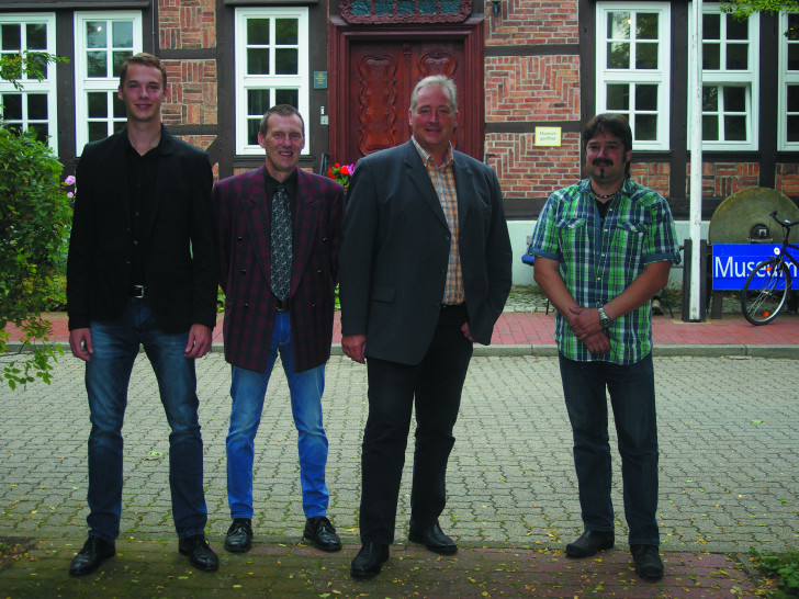  v. l. n. r.: Julius Harig, Ralf Hauch, Frank Oesterhelweg und Bernd Reiner. Foto: Henning Meyer
