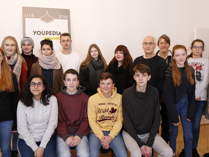 Gruppenfoto mit den Youpedia-Teilnehmern. Foto: Stadt Wolfenbüttel