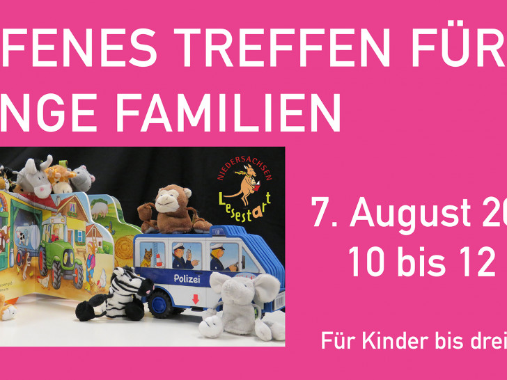 Offenes Treffen für junge Familien. Plakat: Stadt Wolfenbüttel