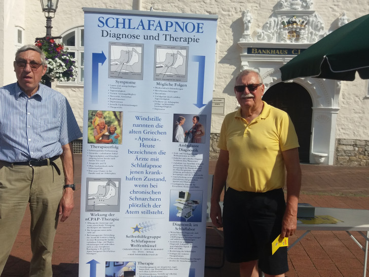 Der Infostand zum Tag des Schlafes. Foto: Selbsthilfegruppe Schlafapnoe