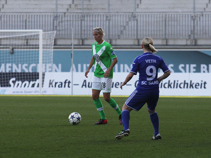 Unglücklich über die Neiderlage: Lena Goeßling. Foto: Frank Vollmer