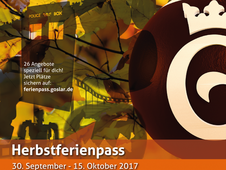 In den Herbstferien gibt es ein interessantes Ferienpassprogramm Grafik: Stadt Goslar