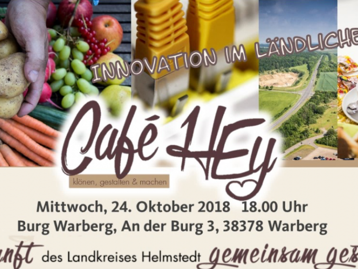 Innvationen im ländlichen Raum stehen im Fokus des nächsten Café HEy am 24. Oktober 2018 auf der Burg Warberg. Quelle: CDU Kreisverband Helmstedt