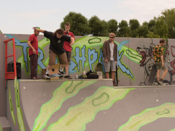 Einige Skater stellten bei einem Contest ihr können unter Beweis.

Foto: Niklas Eppert