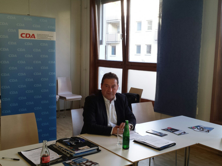 Uwe Lagosky bei der Diskussionsrunde. Foto: Privat