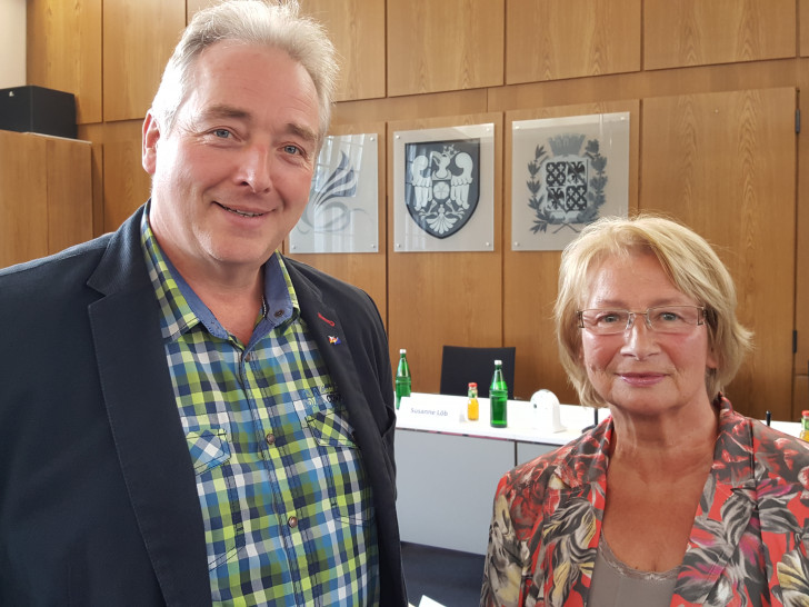 Frank Oesterhelweg und Elke Großer. Foto: CDU