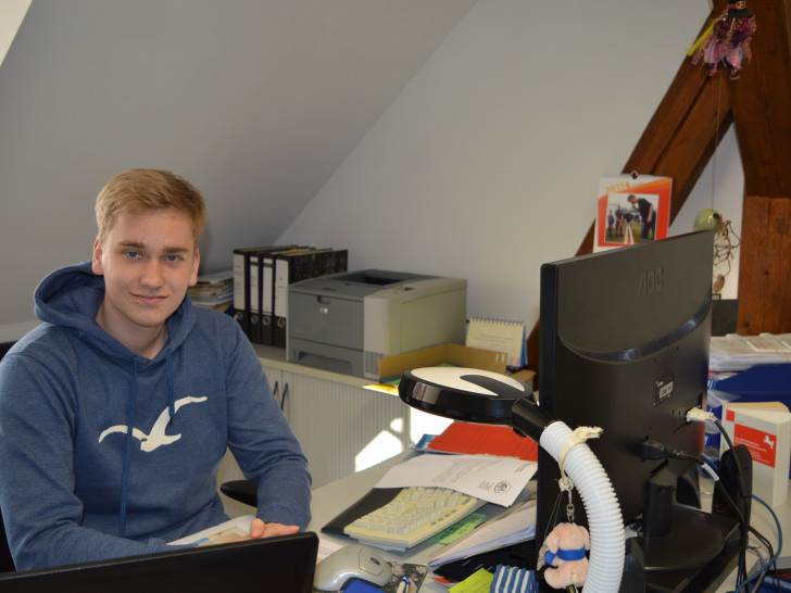 Tobias Laabs, Praktikant in der Samtgemeinde Sickte. Foto: Margit Richert