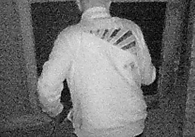 Auffallende Jacke eines Tatverdächtigen. Foto: Polizei