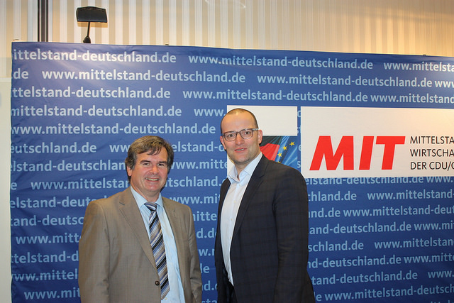Gerald Aßmann mit dem CDU Präsidiumsmitglied und parlamentarischen Staatssekretär im Bundesfinanzministerium Jens Spahn. Foto: Privat