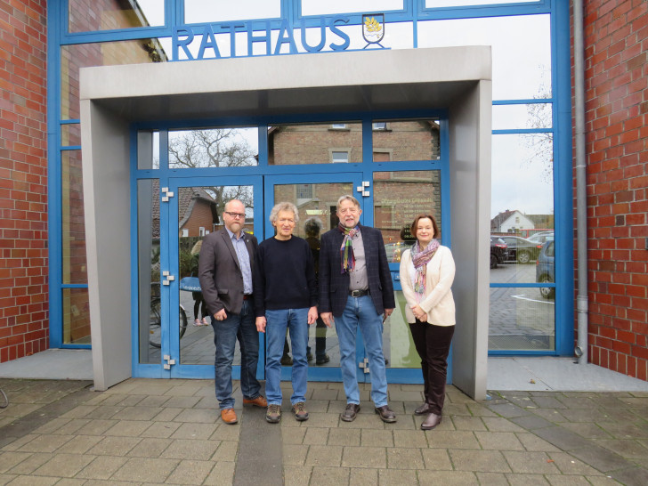 Tobias Breske, Werner Grotewold, Reinhard Anton und Nicole Behlendorf. Foto: Gemeinde Lehre