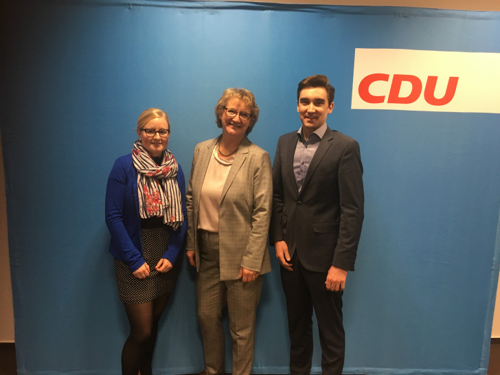 Darja Kröplin, Ingrid Pahlmann und Julius Nießen. Foto: CDU