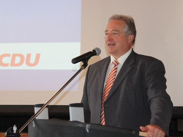 Frank Oesterhelweg wurde am Samstag erneut in das Amt des CDU-Kreisvorsitzenden gewählt. Foto: Anke Donner