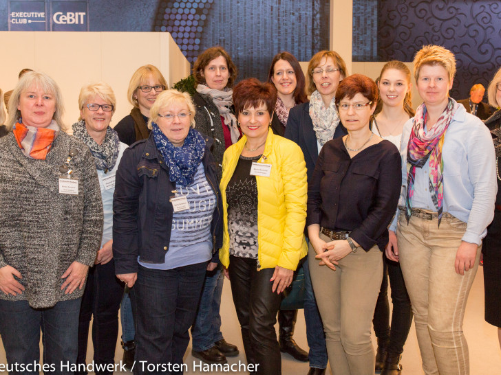 UnternehmerFrauen im Handwerk zu Besuch bei der Cebit. Foto: Norddeutsches Handwerk/TorstenHamacher