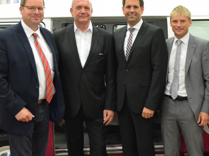 Auf dem Bild zu sehen sind von links: Marcus Bosse, Bernd Osterloh, Olaf Lies und Stefan Klein., Foto: privat