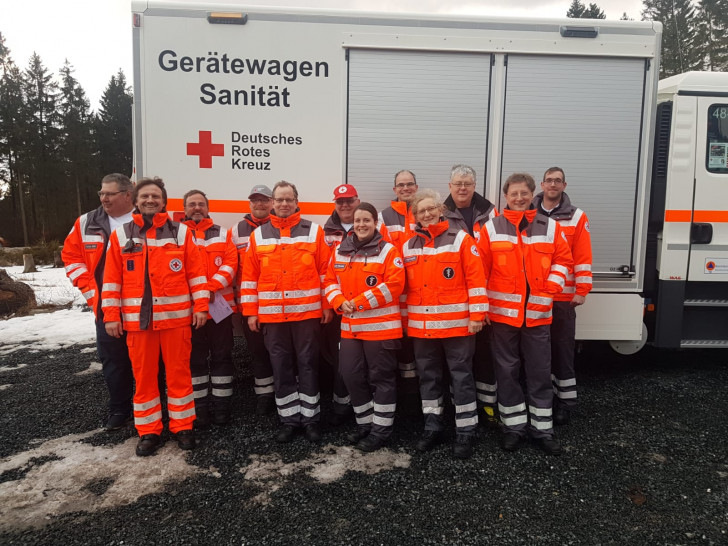 Das Katastrophenschutz-Team des DRK Wolfenbüttel fuhr zu Übungszwecken in den Harz. Foto: DRK
