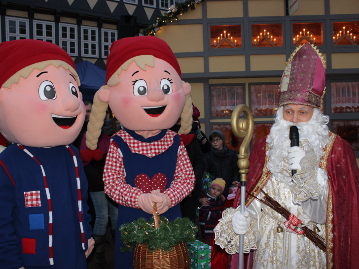 Viele Jahren gehörten Wölfchen und Büttelchen zum Weihnachtsmarkt in Wolfenbüttel.