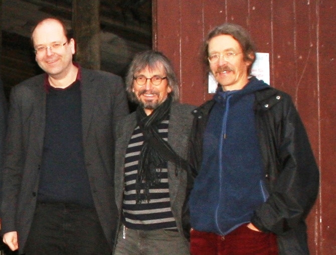 Landwirtschaftsminister Meyer (links) mit Diethelm Krause-Hotopp und Christian Rothe-Auschra von den Cremlinger Grünen.
