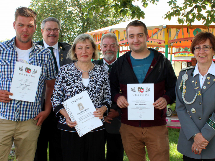 Fabian Wagner, Bernfried Keye, Anne – Dore Löhr, Horst Hake, Felix Angerstein, Micaela Schulz. Foto: privat