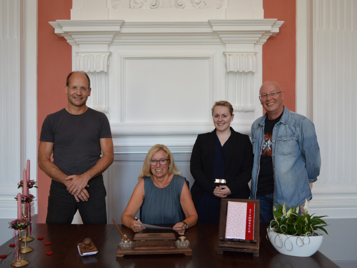 Michael Waßmann, Petra Eickmann-Riedel, Alina Curland, Reiner Liborius . Foto: Richert