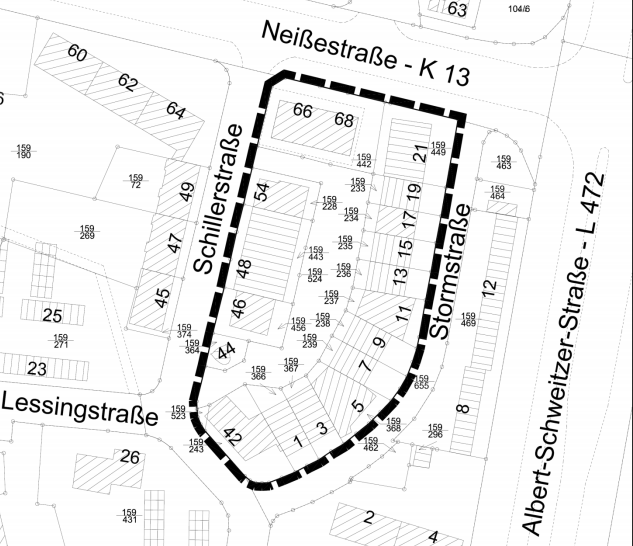 Zentraler Versorgungsbereich Stormstraße soll vorerst nicht geändert werden. Karte: Stadt Salzgitter