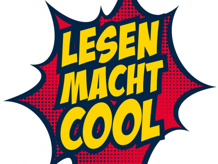 Lesen macht cool. Logo: Stadt Peine