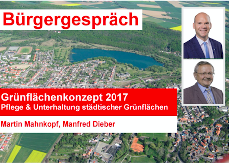 Ortsvorsteher Martin Mahnkopf und Bauausschussvorsitzender Manfred Dieber wollen im Bürgergespräch über das "Grünpflegekonzept" diskutieren. Foto: SPD