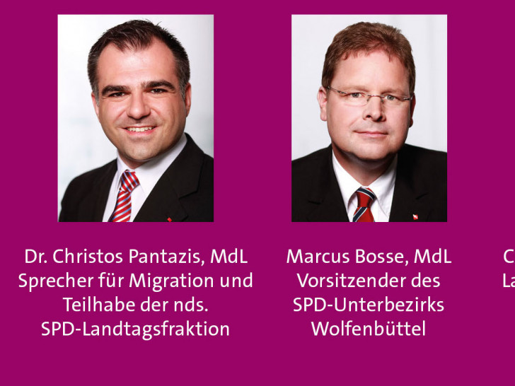 Der SPD-Unterbezirk Wolfenbüttel lädt zur Diskussion mit Sigmar Gabriel, Dr. Christos Pantazis, Marcus Bosse und Christiana Steinbrügge.
Grafik/Fotos: SPD