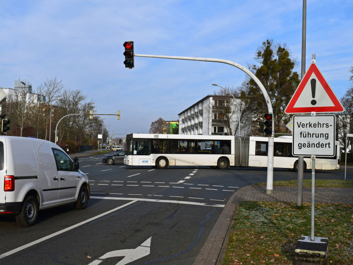 Ohne grünen Pfeil: Ist die Kreuzung nun sicherer? Foto: Stadt Salzgitter