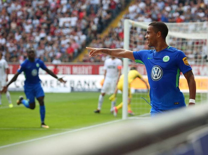 Daniel Didavi mit dem ersten Treffer der Saison für den VfL Wolfsburg. Foto: imago/Regios24