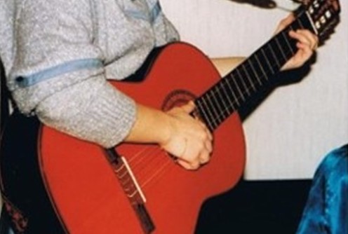 So sieht die gestohlene Gitarre aus. Foto: Polizei
