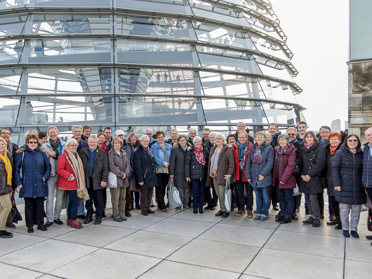 "Das politische Berlin ins Auge nehmen" hieß es für rund 50 Besucher aus dem Landkreis Peine. Foto: CDU