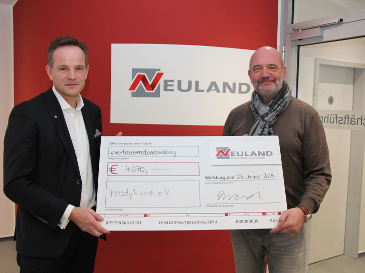 Neuland spendete "Kleingeld" für den regionalen Förderverein. Foto: Neuland