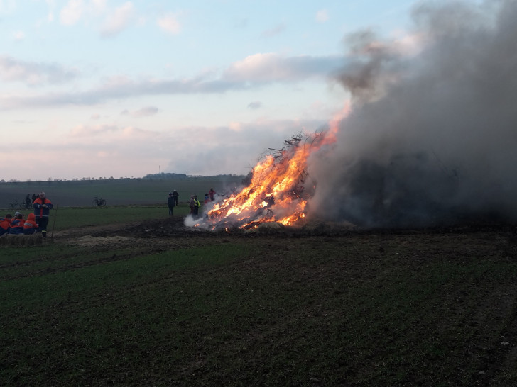 Das Osterfeuer in Dettum im vergangenen Jahr. Foto: Freiwillige Feuerwehr Dettum