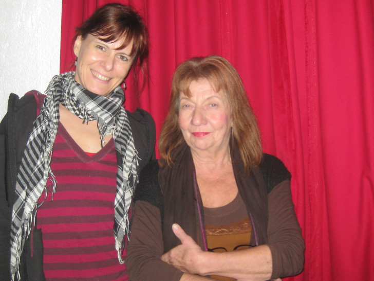 Nadja Frick und Claudia Rothberger laden zum Sozialcafé im Roten Pavillon ein. Foto: Privat 