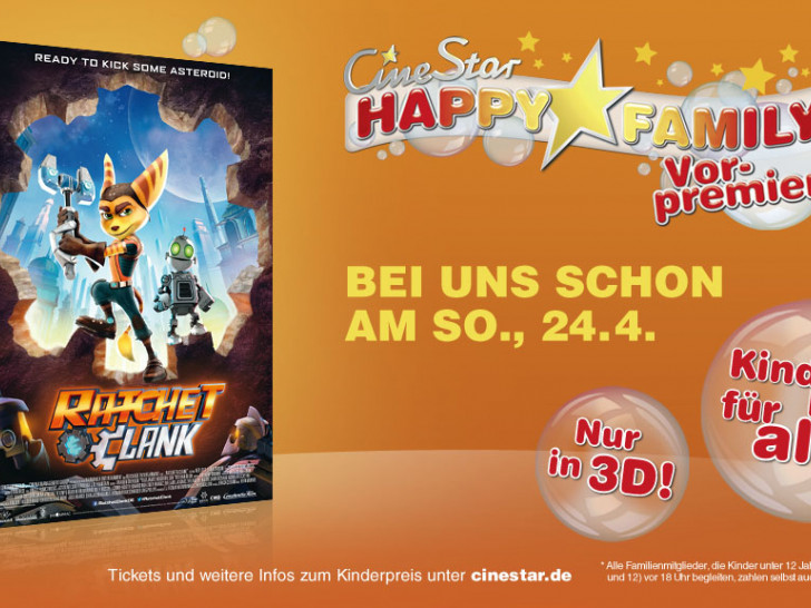 Ratchet & Clank im CineStar Wolfenbüttel. Foto: CineStar