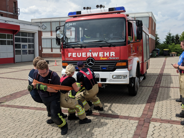 In der Teamwertung galt zusammen Stärke zu zeigen. Fotos: Feuerwehr Helmstedt