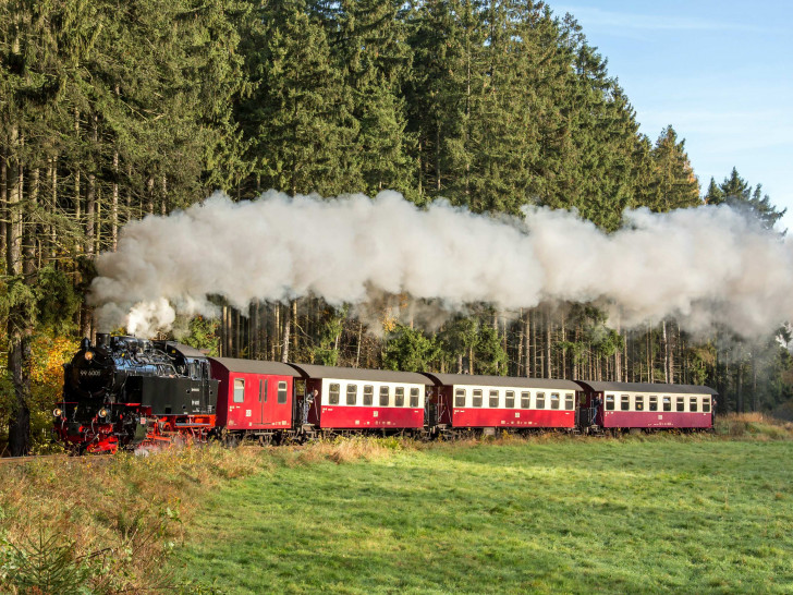 Der historische Dampfzug der Harzer Schmalspurbahnen. Foto: Dirk Bahnsen