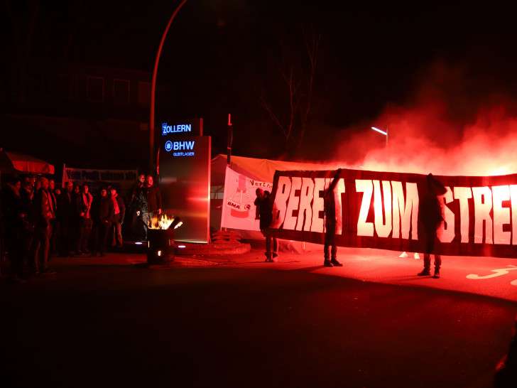 Der 24-Stunden-Streik bei Zollern BHW endet am morgigen Donnerstag um 6 Uhr. Foto: Peter Frank (d&d)