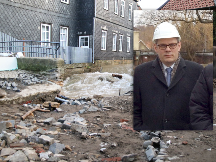 Ulrich Eberhardt (CDU) beschuldigt die SPD das "Hochwasserthema" für den Wahlkampf zu missbrauchen. Foto: SPD; CDU