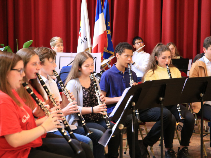 19 Musikerinnen und Musiker aus Wolfenbüttel zu Gast im französischen Cachan nahe Paris. Foto: Landkreis Wolfenbüttel